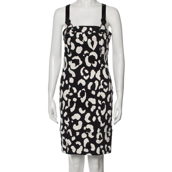 Moschino Jeans Printed Knee-Length Dress - size 8 - Picture 1 of 5